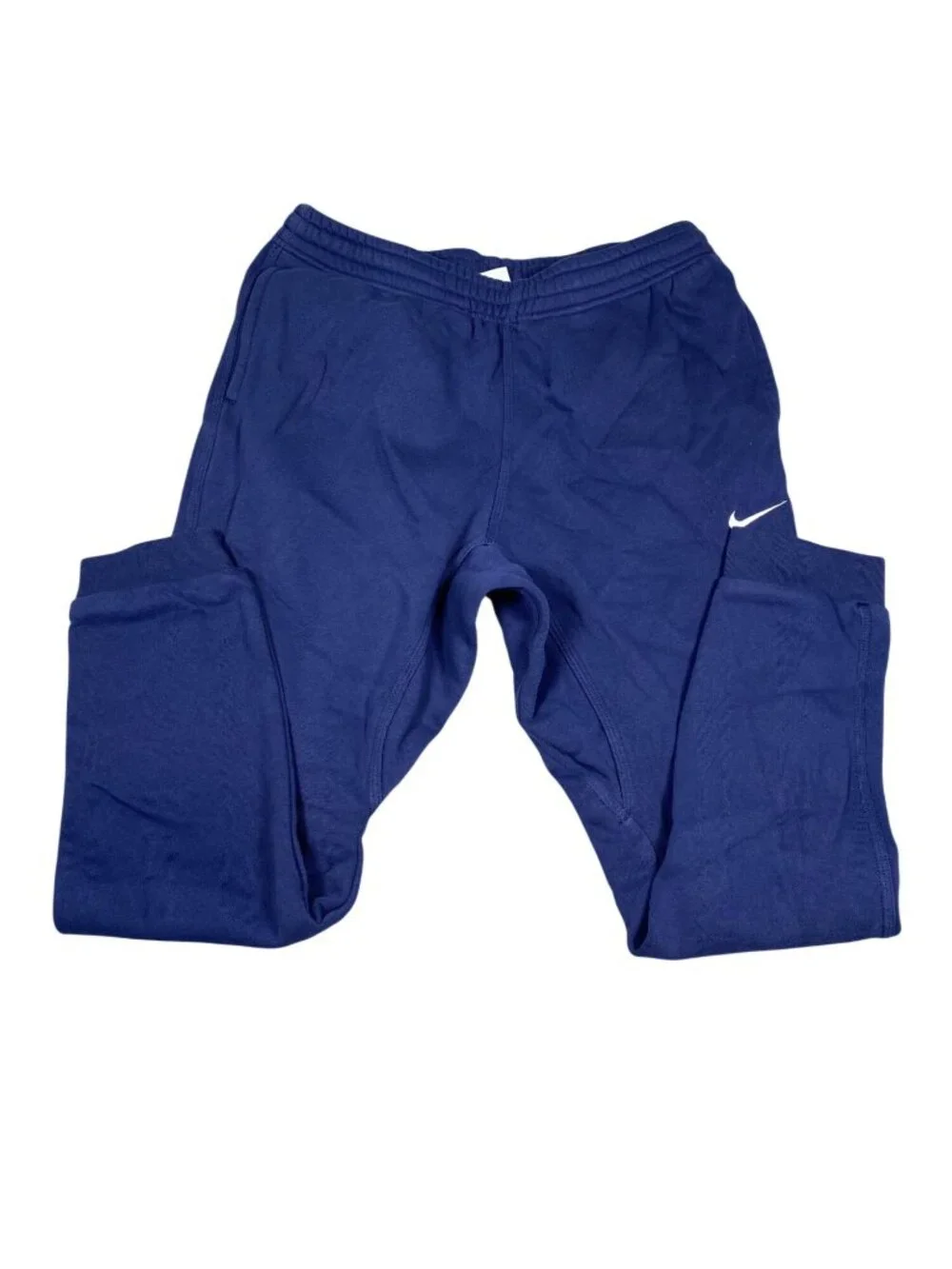 Nike Mens Blue Sweatpants L Cotton Blend Athletic Training Gym Jogger Pants